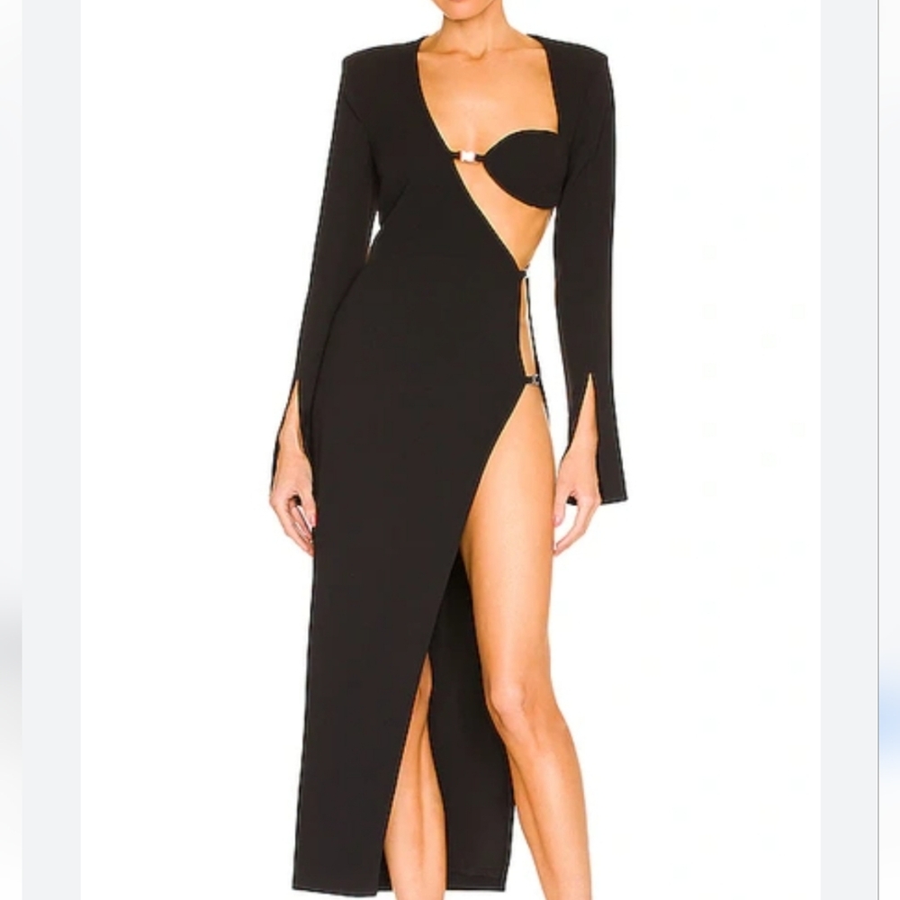 NBD Senna Maxi Dress in Black Size Medium
